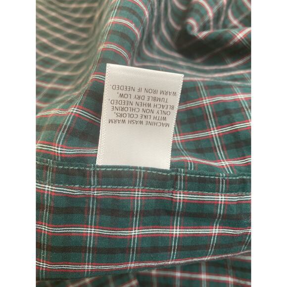 ROWM Men's Preowned Green Plaid Button Down Shirt Size XL Tall - Picture 5 of 5